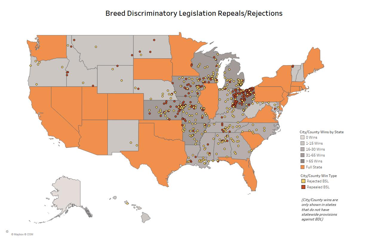 Breed Discriminatory Legislation Repeals